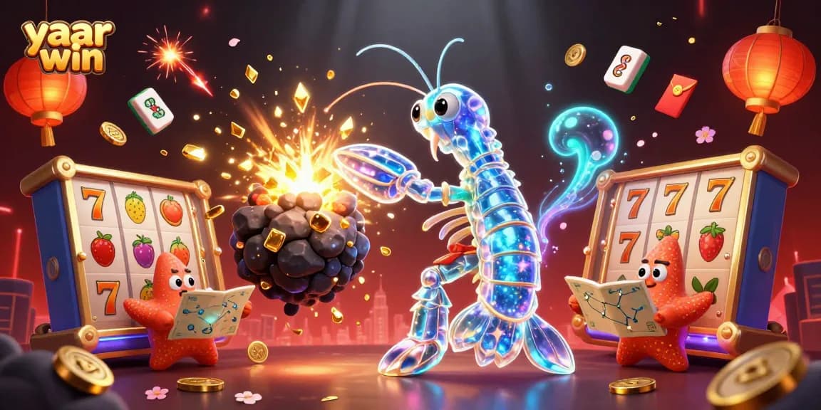 Experience the thrill of yaar win in a vibrant 3D casino scene with dynamic characters and exciting game elements.