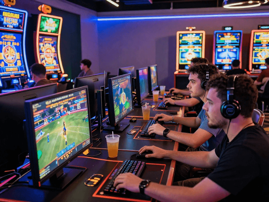 Dynamic gaming environment showcasing players engaged in raja328 login for an immersive online casino experience.