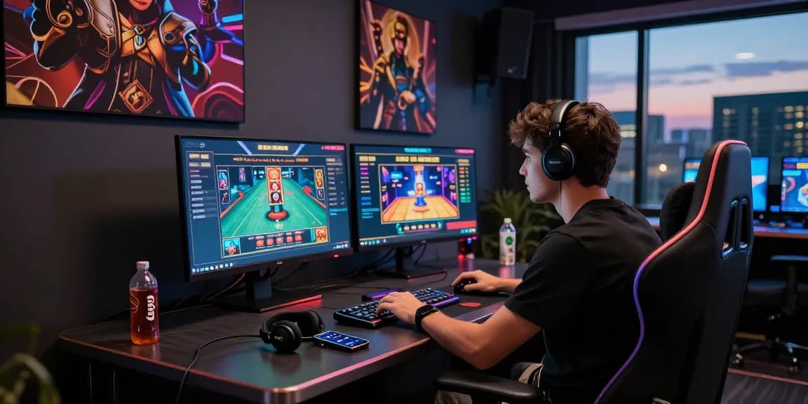 Explore the immersive gaming environment at https://naga2000.blog with a player fully engaged in an online casino experience.