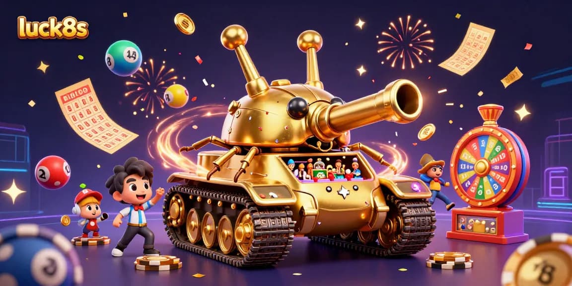Join the thrill at luck8s with a vibrant 3D casino scene full of excitement and rewards!