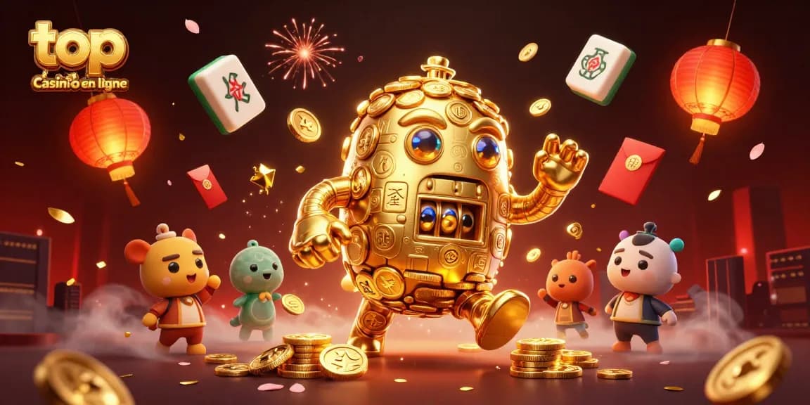 Découvrez des gains excitants au top casino en ligne avec un golem doré et des éléments de jeu.