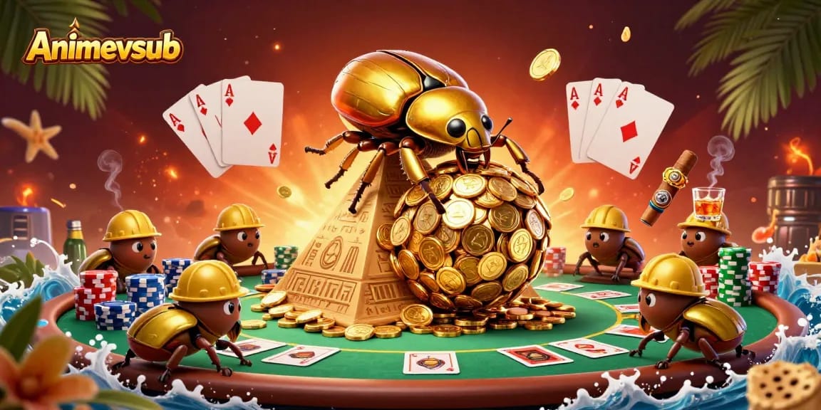 Bet on Animevsub with vibrant casino illustrations showcasing dynamic elements.