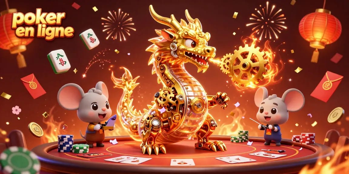 Jouez à poker en ligne avec des éléments dynamiques et une ambiance festive