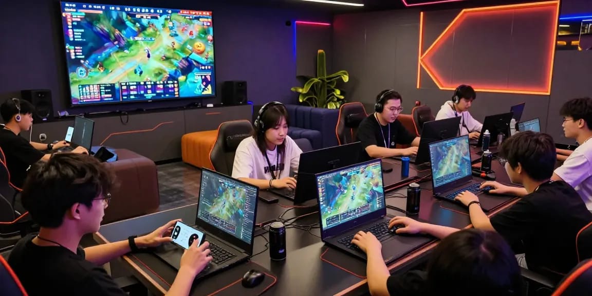 Engaged players enjoying diverse games at 鉅城娛樂 online platform, showcasing vibrant gaming atmosphere.