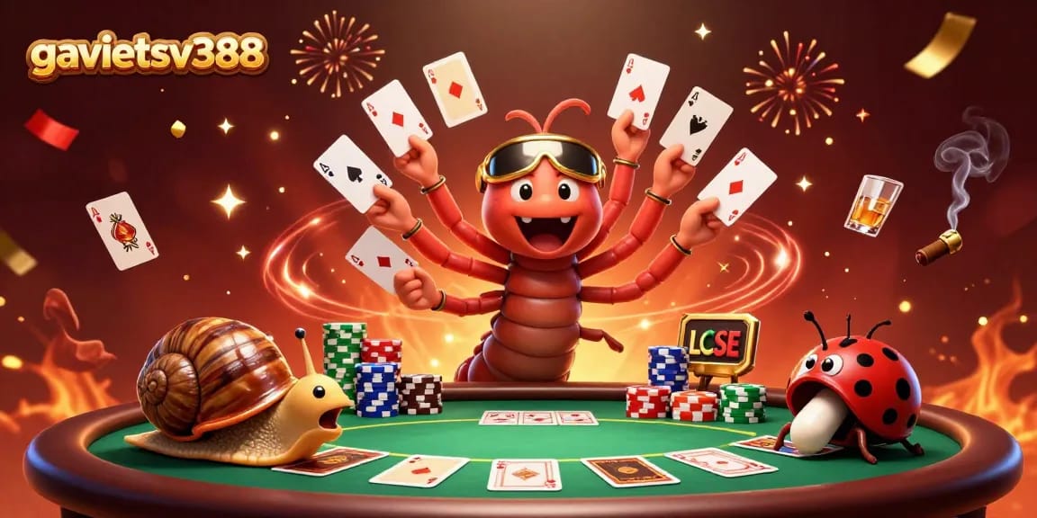 Experience thrilling gameplay with gavietsv388's 3D casino scene featuring dynamic dealer action.