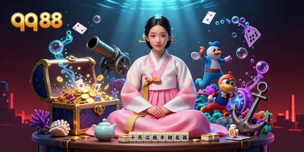 Spin to win at qq 88 with vibrant 3D illustration showcasing live casino and gaming elements.