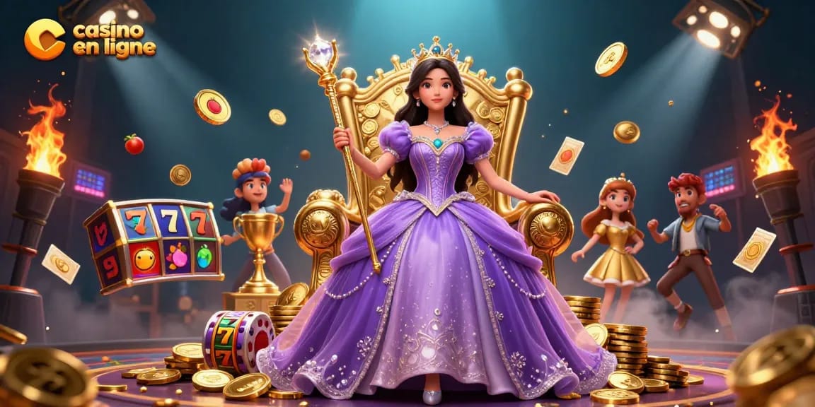 Découvrez l'excitation des casinos en ligne avec des illustrations vibrantes de moments gagnants.