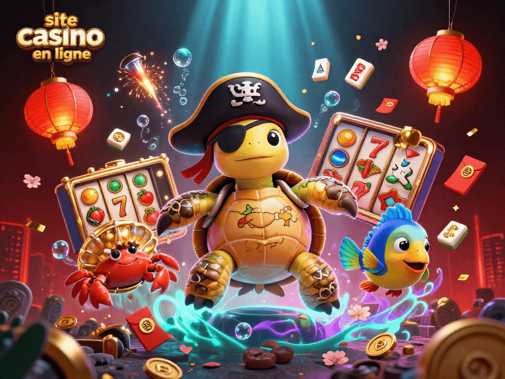 Provoquez de la chance sur un site casino en ligne avec ce vibrant paysage sous-marin rempli de trésors.