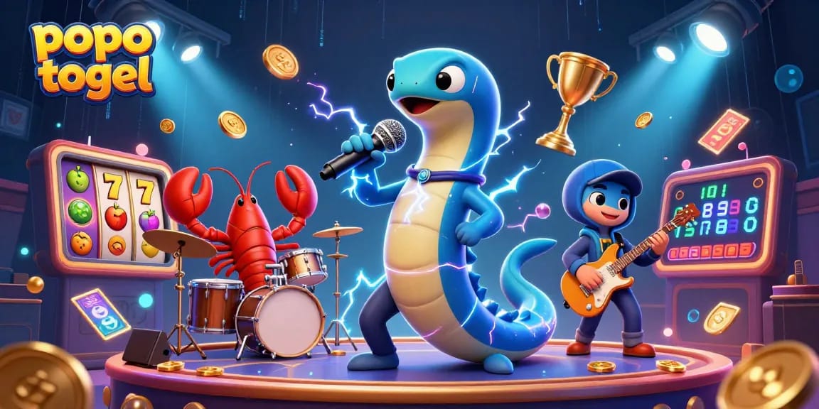 Engage in thrilling popo togel gameplay with vibrant casino elements and lively characters.
