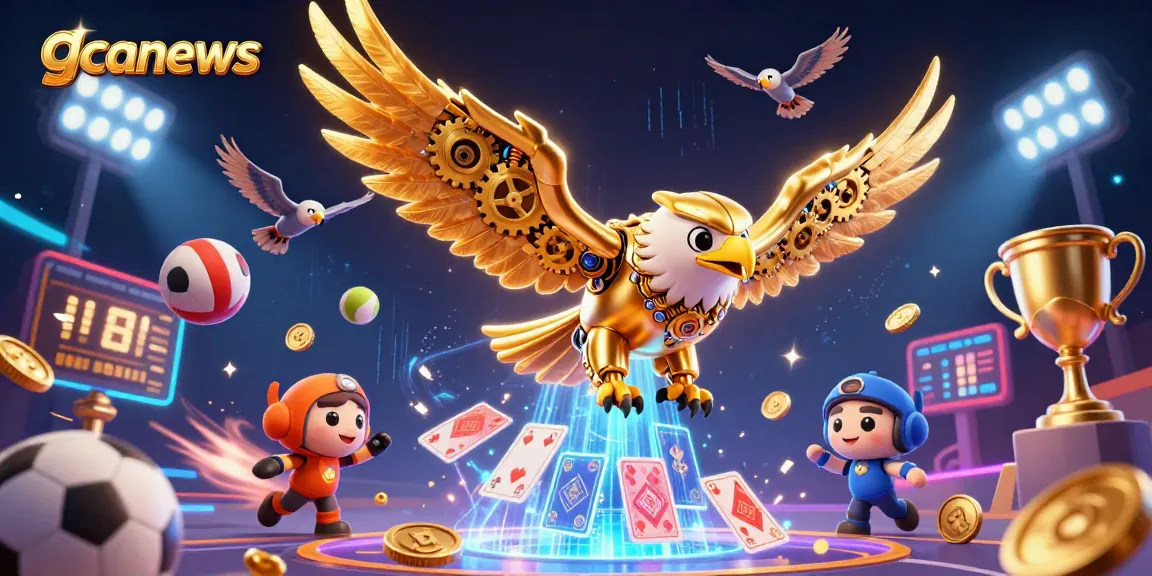 Win exciting bets with gcanews showcased in a dynamic sports-themed casino scene featuring vibrant action elements.
