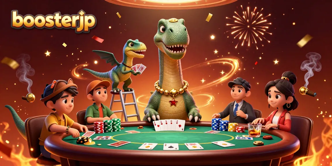 Mainkan permainan slot di boosterjp dengan suasana kasino yang meriah dan karakter 3D yang menghibur.