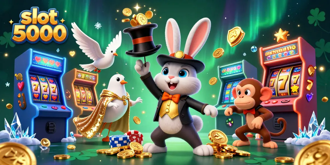 Slot 5000 meningkatkan peluang kemenangan dengan ilustrasi kasino 3D yang menawan.