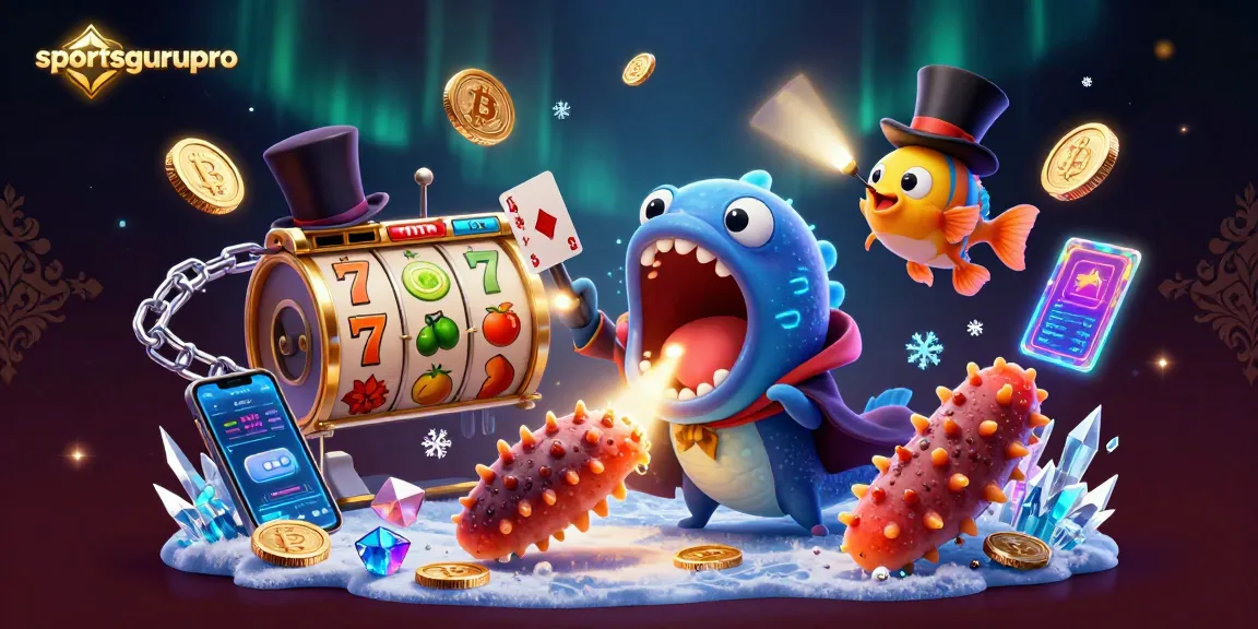 Experience thrilling gambling with sportsgurupro's 3D deep-sea illustration featuring casino magic!