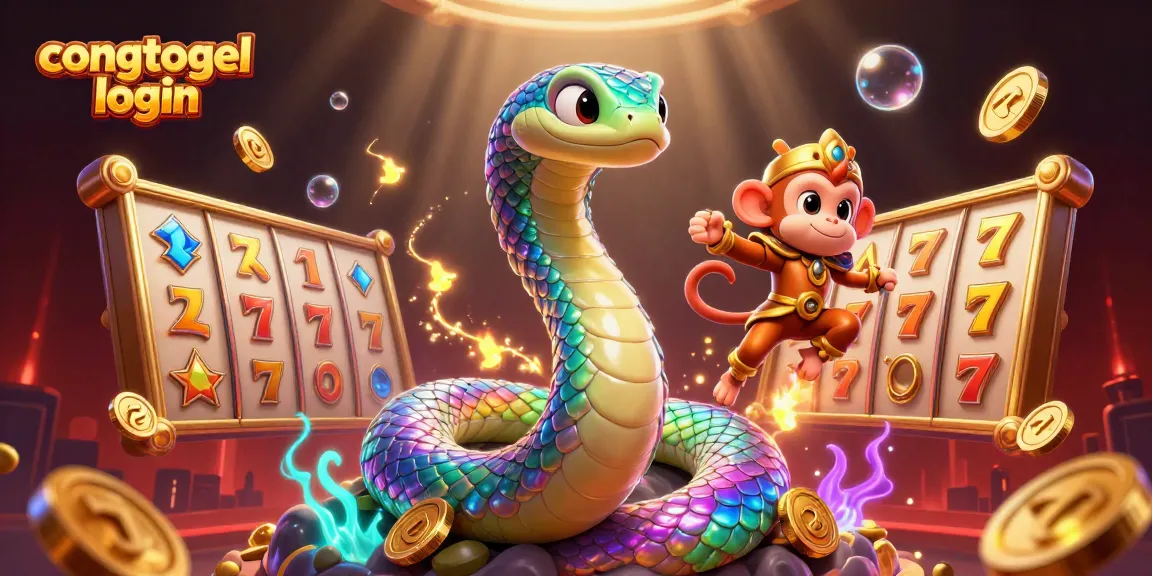 Engage with congtogel login to explore a vibrant casino scene with playful characters and rich elements.