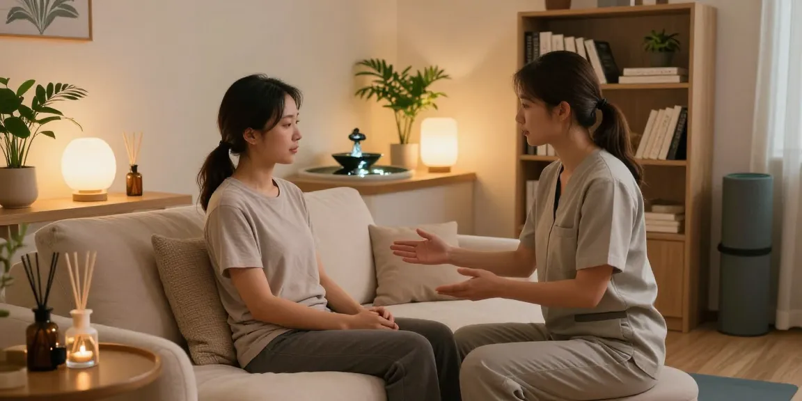 순천오피 상담하는 순간, 아늑한 치료실 환경에서 편안한 분위기