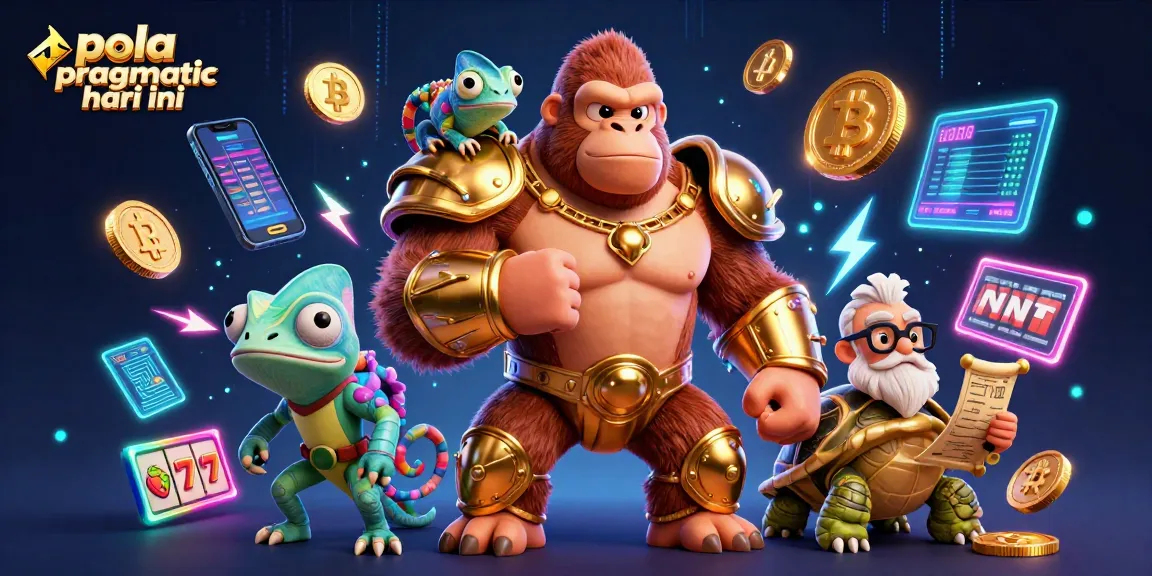 Engage with pola pragmatic hari ini strategies through a vibrant casino illustration featuring dynamic characters and symbols.