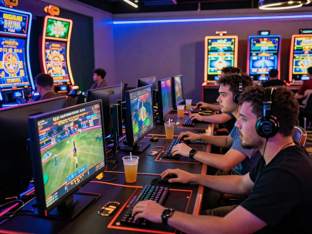 Dynamic gaming environment showcasing players engaged in raja328 login for an immersive online casino experience.