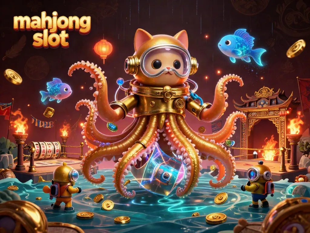 Capture action in a Mahjong slot scene with golden treasures and vibrant characters for exciting gameplay.