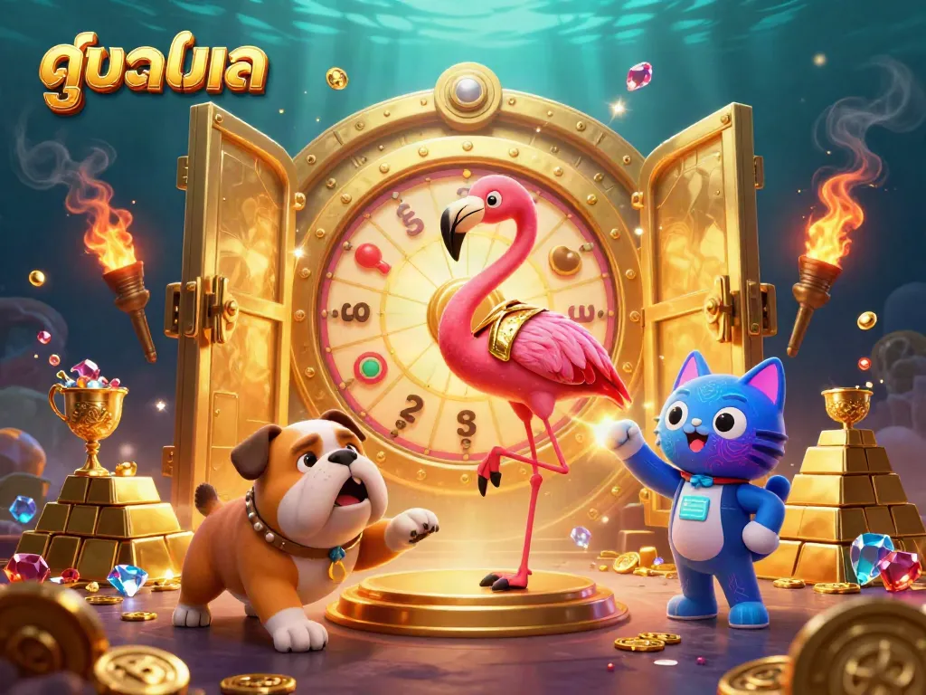 Experience thrilling sports betting with ดูบอลสด in a vibrant 3D illustration capturing excitement and rewards.