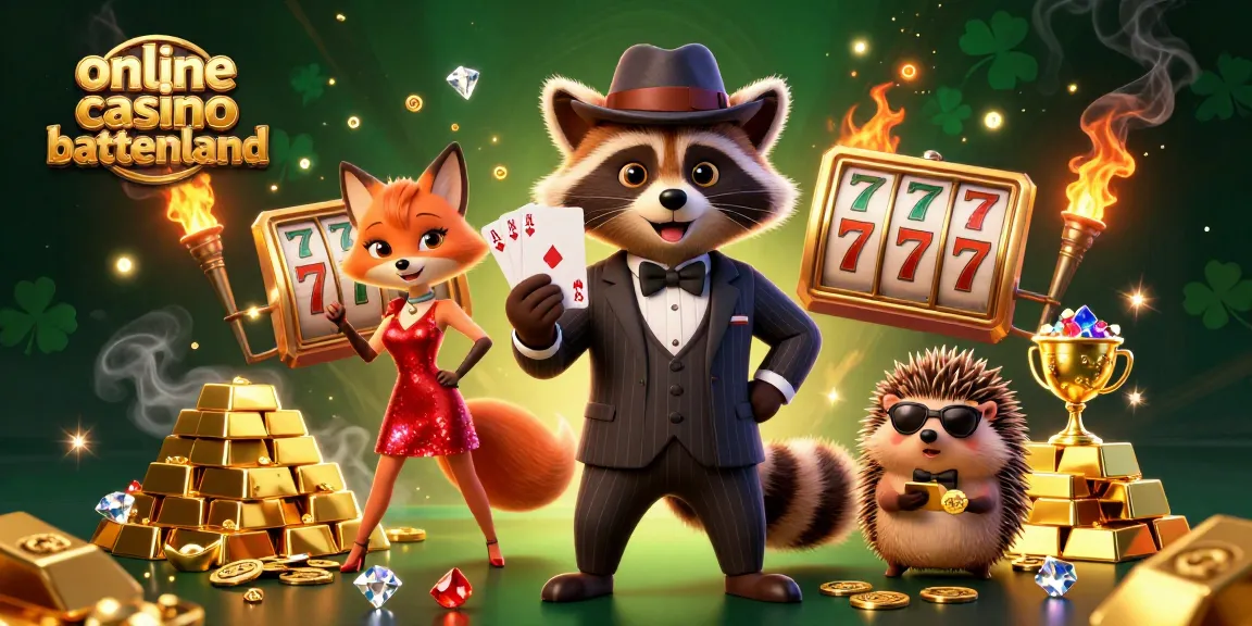 Engage with online casino buitenland through a thrilling 3D casino illustration showcasing vibrant characters and slot elements.