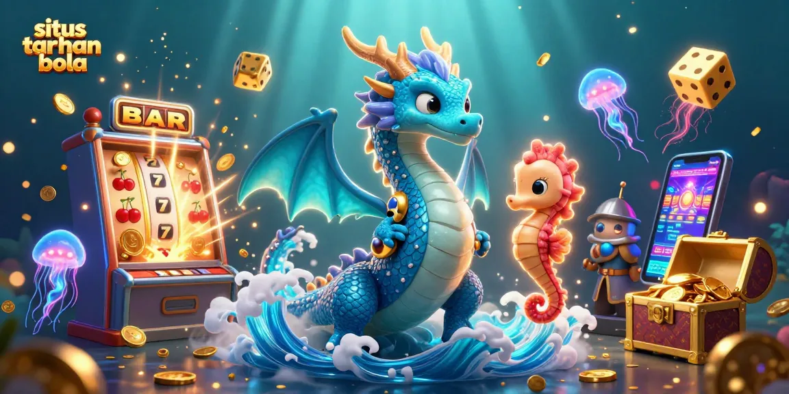 Engage in exciting situs taruhan bola action surrounded by vibrant casino elements and enchanting characters.