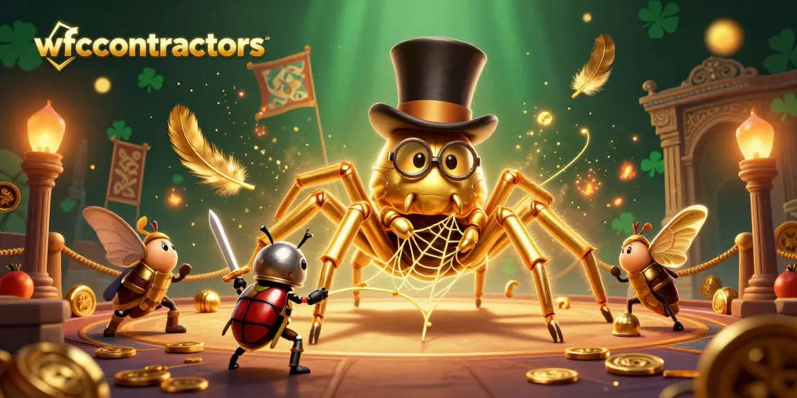 Engage in thrilling adventures with wfccontractors' epic casino scene featuring a brave beetle knight!