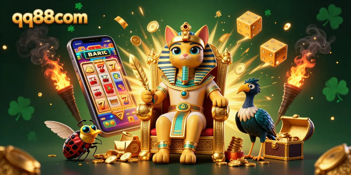 Engage with the thrilling qq88com casino experience featuring a vibrant jackpot scene and iconic symbols.