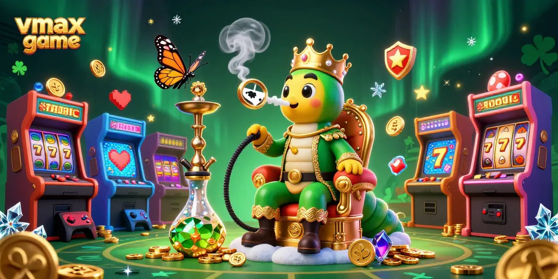 Experience thrilling gameplay with vmax game, featuring vibrant casino elements and engaging characters in an energetic scene.