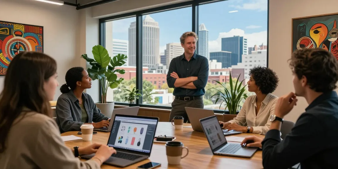 David Vepraskas Atlanta networking at a modern co-working space in the heart of the city