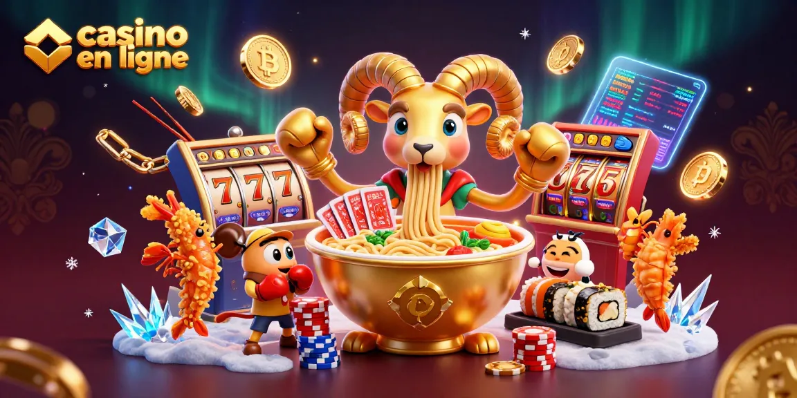 Jouez avec des jackpots et des gains au casino en ligne dans une scène animée pleine de couleur.