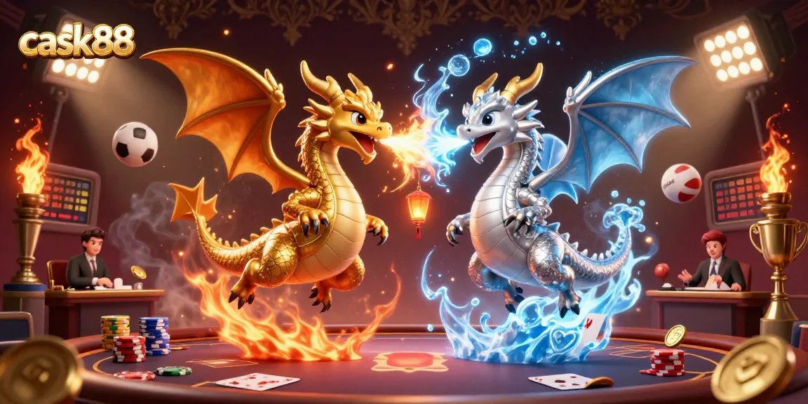 Engage with the thrilling world of poker at cask88 featuring dragons and vibrant gaming elements.