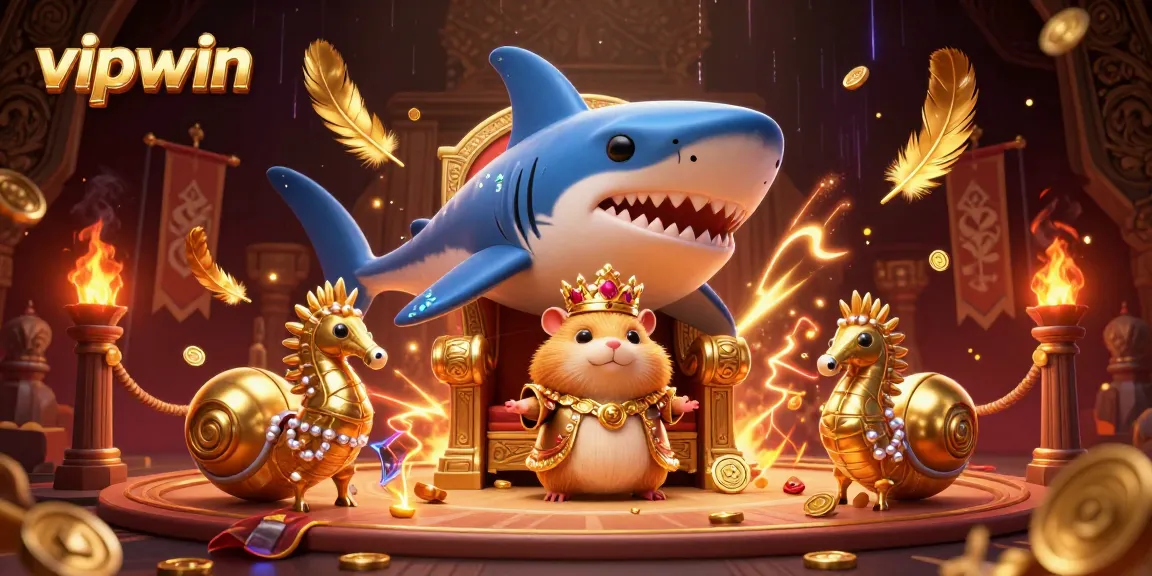 Experience the excitement of vipwin with a dynamic casino battle featuring colorful characters and vibrant elements.