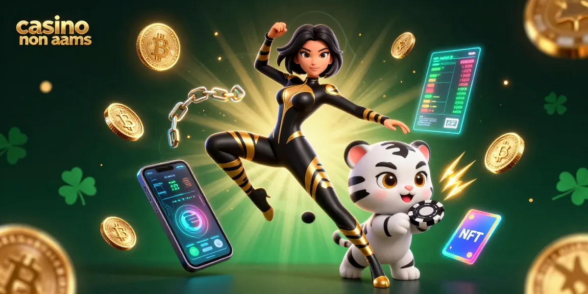 Scena coinvolgente di una donna straordinaria e un cucciolo di tigre tra elementi del casinò che illustrano l'emozione del casino non AAMS.
