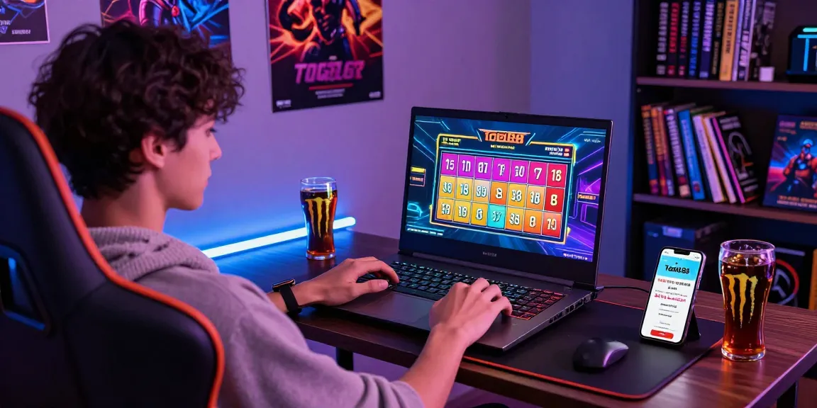 Togel88 Me Login with an exciting online gaming setup featuring vibrant graphics and engaging atmosphere.