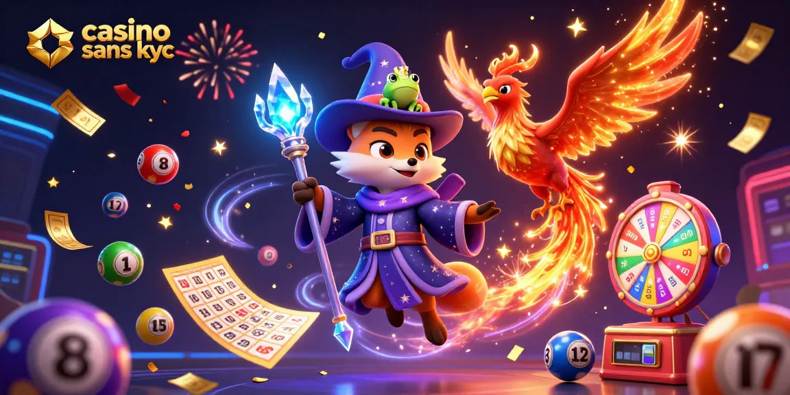 Découvrez un casino sans KYC avec un renard sorcier, un phénix et une grenouille enchantée.