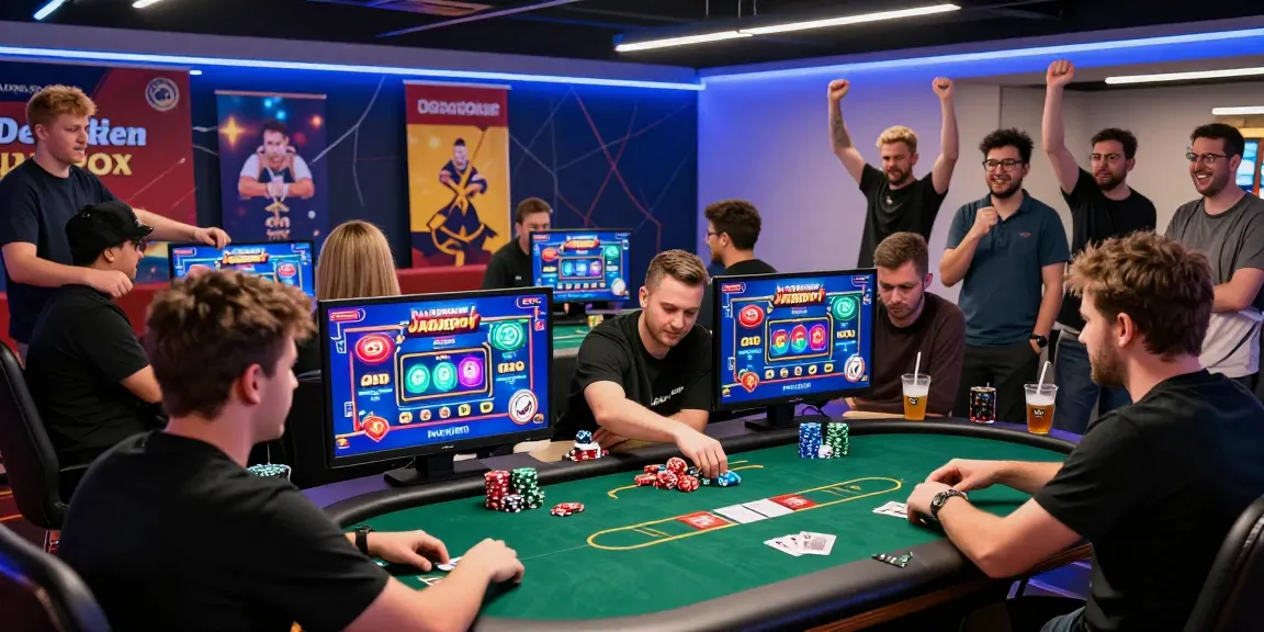 Dewapoker Live Jackpot at an exciting online poker tournament showcasing engaged players and colorful winnings.