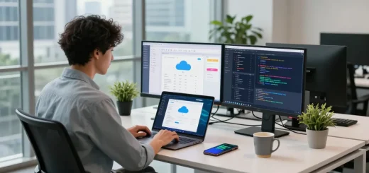 Logging into raja328 with a professional in a modern tech workspace